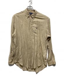 RALPH LAUREN（ラルフローレン）の古着「90sシルクリネンシャツ」｜ベージュ