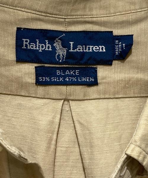RALPH LAUREN（ラルフローレン）RALPH LAUREN (ラルフローレン) 90sシルクリネンシャツ ベージュ サイズ:Lの古着・服飾アイテム