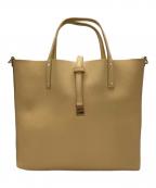 TIFFANY & Co.ティファニー アンド コー）の古着「2WAYリバーシブルトートバッグ」｜イエロー×ベージュ