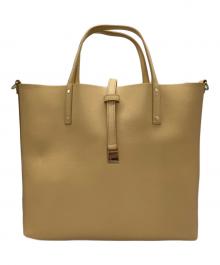 TIFFANY & Co.（ティファニー アンド コー）の古着「2WAYリバーシブルトートバッグ」｜イエロー×ベージュ