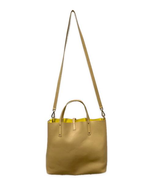 TIFFANY & Co.（ティファニー アンド コー）TIFFANY & Co. (ティファニー アンド コー) 2WAYリバーシブルトートバッグ イエロー×ベージュ サイズ:OneSizeの古着・服飾アイテム