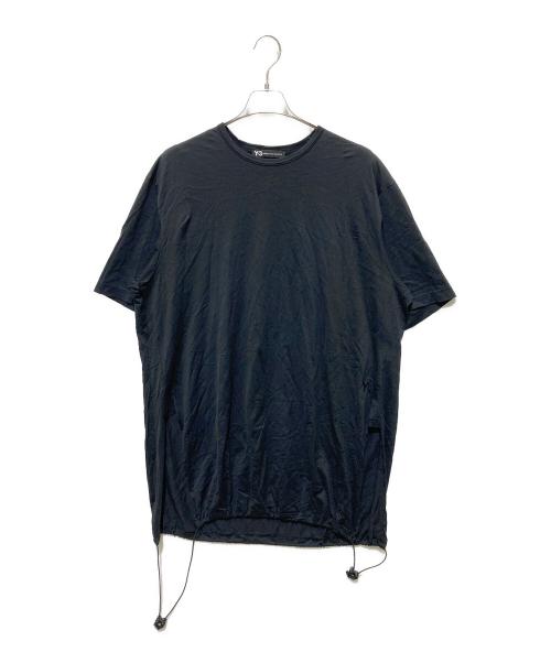 Y-3（ワイスリー）Y-3 (ワイスリー) Drawstring Long Tee ブラック サイズ:Sの古着・服飾アイテム