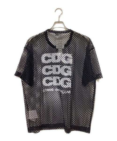 CDG（シーディージー）CDG (シーディージー) Polyester Mesh TEE ブラック サイズ:Sの古着・服飾アイテム