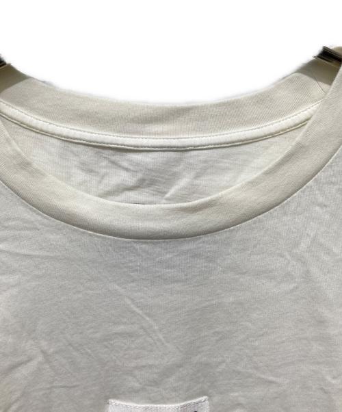 MM6 Maison Margiela（エムエムシックスメゾンマルジェラ）MM6 Maison Margiela (エムエムシックスメゾンマルジェラ) ナンバリング ロゴT クルーネック ホワイト サイズ:Ｓの古着・服飾アイテム
