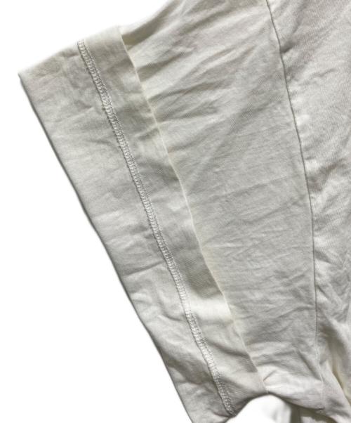 MM6 Maison Margiela（エムエムシックスメゾンマルジェラ）MM6 Maison Margiela (エムエムシックスメゾンマルジェラ) ナンバリング ロゴT クルーネック ホワイト サイズ:Ｓの古着・服飾アイテム
