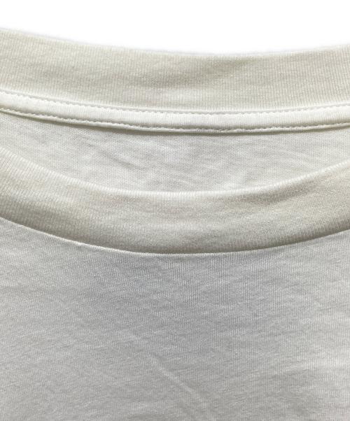 MM6 Maison Margiela（エムエムシックスメゾンマルジェラ）MM6 Maison Margiela (エムエムシックスメゾンマルジェラ) ナンバリング ロゴT クルーネック ホワイト サイズ:Ｓの古着・服飾アイテム