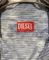 中古・古着 DIESEL (ディーゼル) 切替ストライプ半袖シャツ ブルー サイズ:４６：15000円