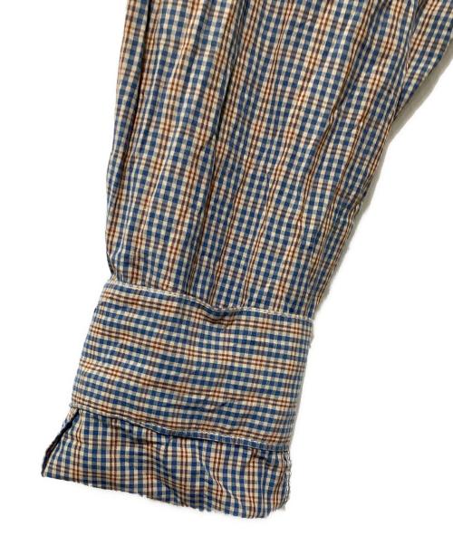 DIESEL（ディーゼル）DIESEL (ディーゼル) ロゴ刺繍チェックシャツ グレー サイズ:Ｓの古着・服飾アイテム