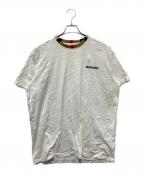 BURBERRYバーバリー）の古着「襟ノバチェック クルーネックTシャツ」｜ホワイト