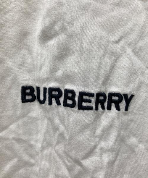 BURBERRY（バーバリー）BURBERRY (バーバリー) 襟ノバチェック クルーネックTシャツ ホワイト サイズ:Mの古着・服飾アイテム
