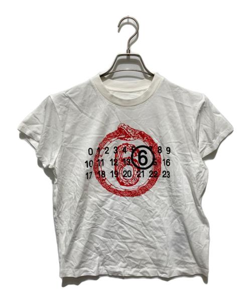 MM6 Maison Margiela（エムエムシックスメゾンマルジェラ）MM6 Maison Margiela (エムエムシックスメゾンマルジェラ) Year Of The Snake Tシャツ ホワイト サイズ:Mの古着・服飾アイテム