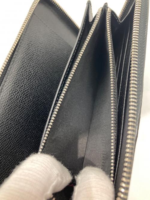 BALLY（バリー）BALLY (バリー) ラインラウンドジップウォレット ネイビーの古着・服飾アイテム