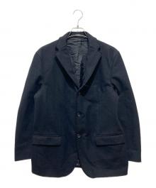 JIL SANDER（ジルサンダー）の古着「アンゴラ混テーラードジャケット」｜ブラック