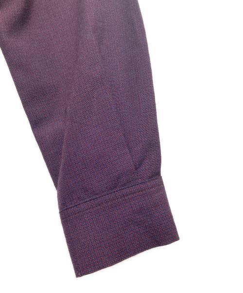 FRED PERRY（フレッドペリー）FRED PERRY (フレッドペリー) ロゴ刺繍シャツワンピース パープル サイズ:UK10の古着・服飾アイテム
