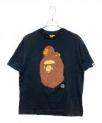 A BATHING APEアベイシングエイプ）の古着「ベビーマイロ×エイプ半袖カットソー」｜ブラック
