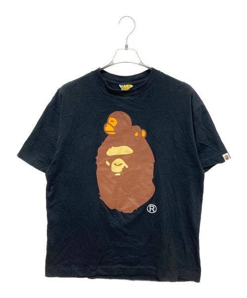 A BATHING APE（アベイシングエイプ）A BATHING APE (アベイシングエイプ) ベビーマイロ×エイプ半袖カットソー ブラック サイズ:XLの古着・服飾アイテム