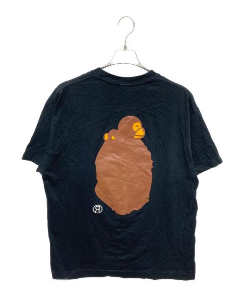 A BATHING APE（アベイシングエイプ）A BATHING APE (アベイシングエイプ) ベビーマイロ×エイプ半袖カットソー ブラック サイズ:XLの古着・服飾アイテム