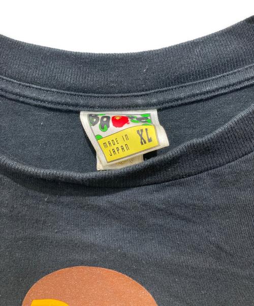 A BATHING APE（アベイシングエイプ）A BATHING APE (アベイシングエイプ) ベビーマイロ×エイプ半袖カットソー ブラック サイズ:XLの古着・服飾アイテム