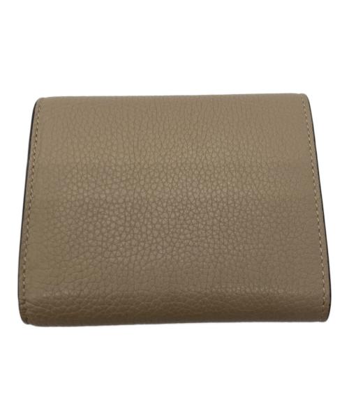 CELINE（セリーヌ）CELINE (セリーヌ) スモールフォールデット3つ折り財布 ベージュの古着・服飾アイテム