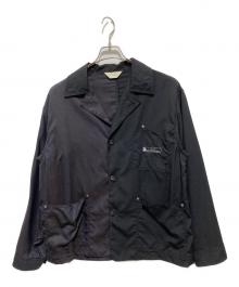 jieda（ジエダ）の古着「SUMMER WOOL 2TONE JACKET シャツジャケット」｜ブラック