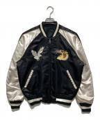 ALPHAアルファ）の古着「リバーシブルスーベニアジャケット」｜ホワイト×ブラック