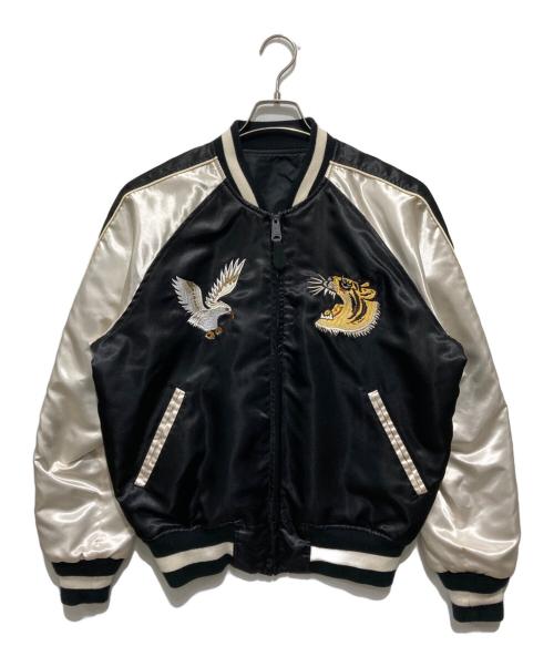 ALPHA（アルファ）ALPHA (アルファ) リバーシブルスーベニアジャケット ホワイト×ブラック サイズ:Mの古着・服飾アイテム