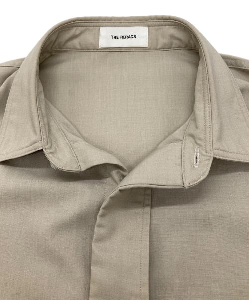 THE RERACS（ザ リラクス）THE RERACS (ザ リラクス) 21SS PE SUPER LIGHT SPUN BATTLE DRESS SHIRT シャツ ベージュ サイズ:46の古着・服飾アイテム