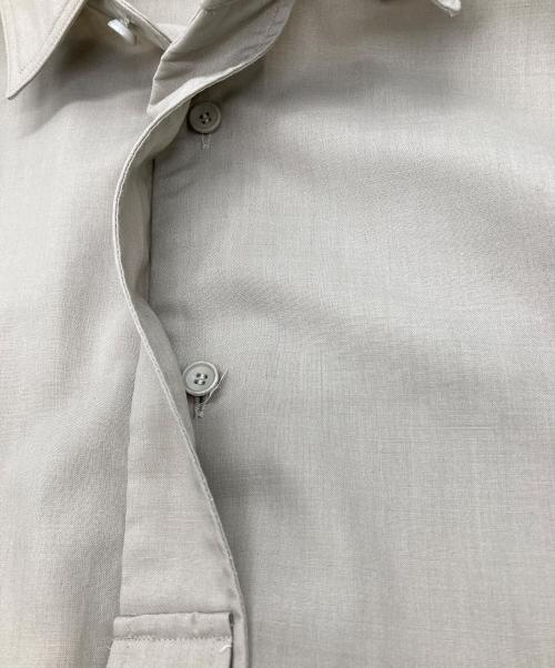THE RERACS（ザ リラクス）THE RERACS (ザ リラクス) 21SS PE SUPER LIGHT SPUN BATTLE DRESS SHIRT シャツ ベージュ サイズ:46の古着・服飾アイテム