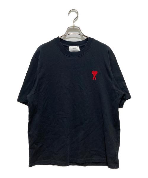 AMI PARIS（アミ パリス）AMI PARIS (アミ パリス) フロントロゴ刺繍TEE ブラック サイズ:Mの古着・服飾アイテム
