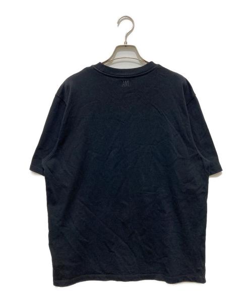 AMI PARIS（アミ パリス）AMI PARIS (アミ パリス) フロントロゴ刺繍TEE ブラック サイズ:Mの古着・服飾アイテム