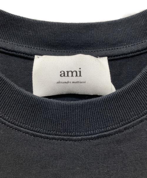 AMI PARIS（アミ パリス）AMI PARIS (アミ パリス) フロントロゴ刺繍TEE ブラック サイズ:Mの古着・服飾アイテム