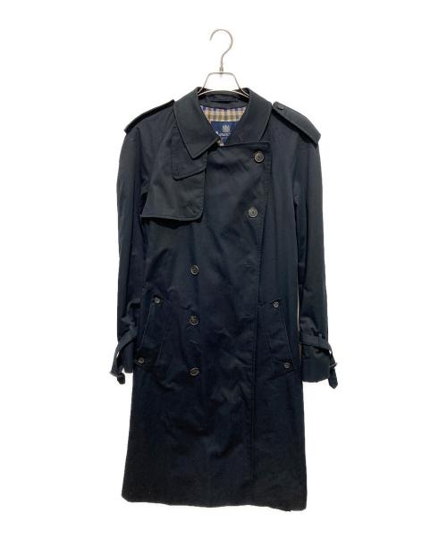 Aquascutum（アクアスキュータム）Aquascutum (アクアスキュータム) ダブルブレスト トレンチコート ネイビー サイズ:36Rの古着・服飾アイテム