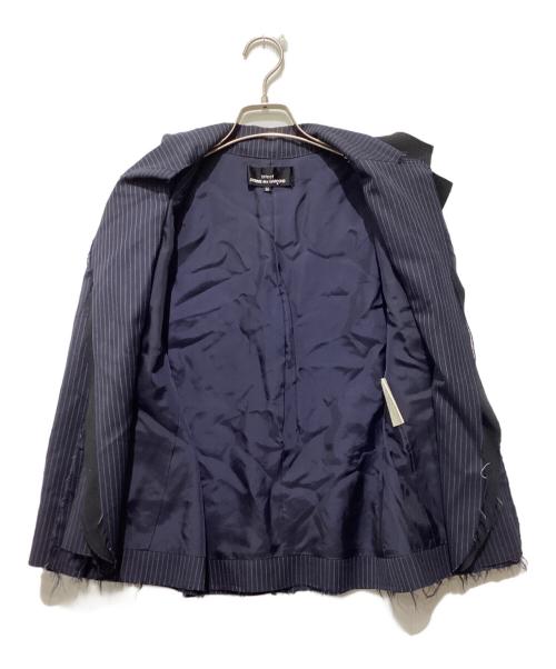 tricot COMME des GARCONS（トリココムデギャルソン）tricot COMME des GARCONS (トリココムデギャルソン) 00s再構築テーラードジャケット ネイビー サイズ:Mの古着・服飾アイテム