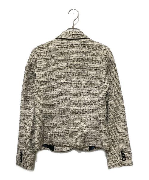 MaxMara（マックスマーラ）MaxMara (マックスマーラ) ネップツイードジャケットセットアップ アイボリー サイズ:36の古着・服飾アイテム
