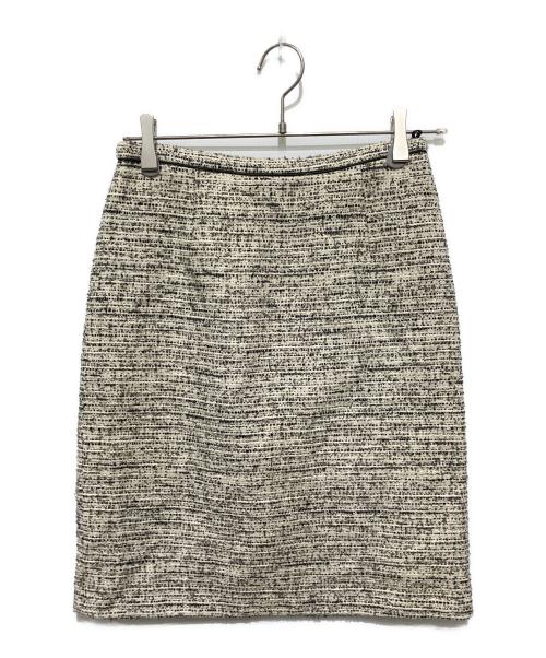 MaxMara（マックスマーラ）MaxMara (マックスマーラ) ネップツイードジャケットセットアップ アイボリー サイズ:36の古着・服飾アイテム