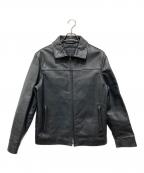 BANANA REPUBLICバナナリパブリック）の古着「Wジップレザージャケット」｜ブラック