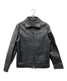 BANANA REPUBLIC（バナナリパブリック）の古着「Wジップレザージャケット」｜ブラック