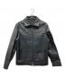 BANANA REPUBLIC（バナナリパブリック）の古着「Wジップレザージャケット」｜ブラック