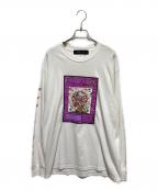 LONELY/論理×JOURNAL STANDARDロンリー×ジャーナルスタンダード）の古着「悲しき論理少女・ロンリネスプリントTシャツ」｜ホワイト