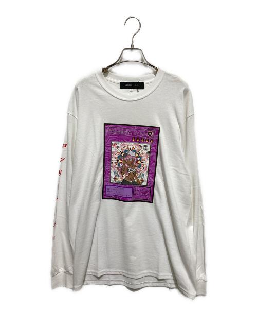 LONELY/論理（ロンリー）LONELY/論理 (ロンリー) JOURNAL STANDARD (ジャーナルスタンダード) 悲しき論理少女・ロンリネスプリントTシャツ ホワイト サイズ:L　の古着・服飾アイテム