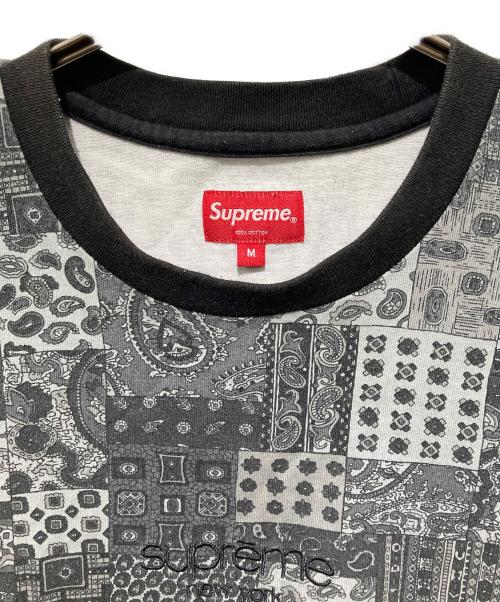 SUPREME（シュプリーム）Supreme (シュプリーム) 19SSパッチワークペイズリーTシャツ グレー サイズ:Mの古着・服飾アイテム