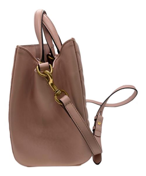 GUCCI（グッチ）GUCCI (グッチ) キルティング トップハンドルバッグ ピンクの古着・服飾アイテム