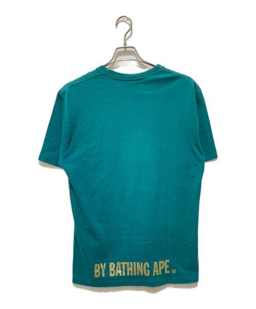 BAPE BY A BATHING APE（ベイプバイアベイシングエイプ）BAPE BY A BATHING APE (ベイプバイアベイシングエイプ) メタリックサルプリントTシャツ グリーン サイズ:Lの古着・服飾アイテム