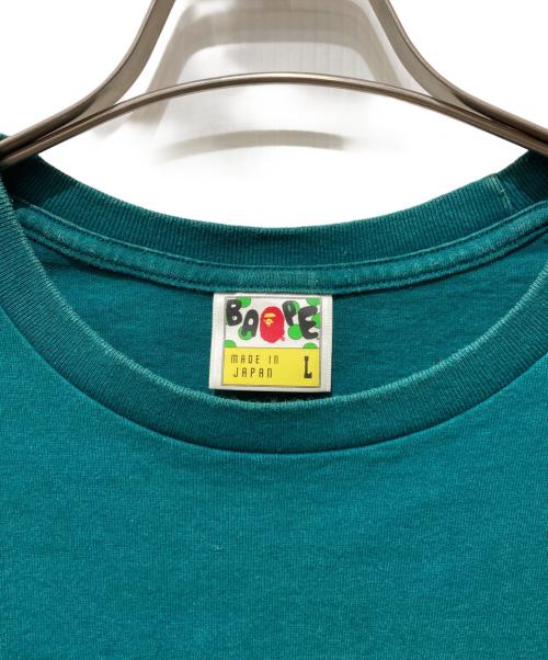 BAPE BY A BATHING APE（ベイプバイアベイシングエイプ）BAPE BY A BATHING APE (ベイプバイアベイシングエイプ) メタリックサルプリントTシャツ グリーン サイズ:Lの古着・服飾アイテム