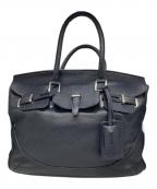 PELLE MORBIDAペッレモルビダ）の古着「レザートートバッグ」｜ブルー