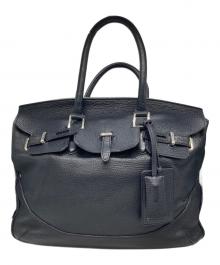 PELLE MORBIDA（ペッレモルビダ）の古着「レザートートバッグ」｜ブルー