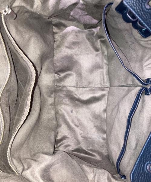 PELLE MORBIDA（ペッレモルビダ）PELLE MORBIDA (ペッレモルビダ) レザートートバッグ ブルー サイズ:OneSizeの古着・服飾アイテム