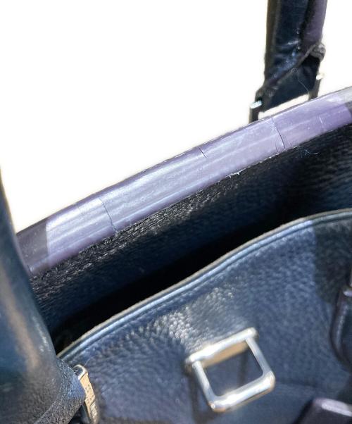 PELLE MORBIDA（ペッレモルビダ）PELLE MORBIDA (ペッレモルビダ) レザートートバッグ ブルー サイズ:OneSizeの古着・服飾アイテム