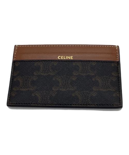 CELINE（セリーヌ）CELINE (セリーヌ) ミディアム カードホルダー ブラウンの古着・服飾アイテム
