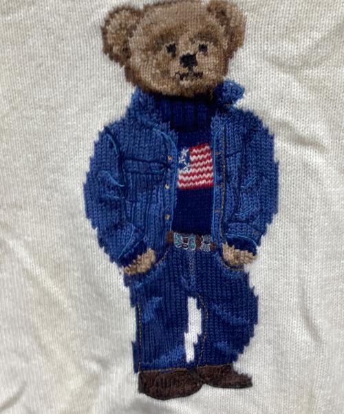 POLO RALPH LAUREN（ポロ・ラルフローレン）POLO RALPH LAUREN (ポロ・ラルフローレン) ポロベア ウールニット アイボリー サイズ:Sの古着・服飾アイテム